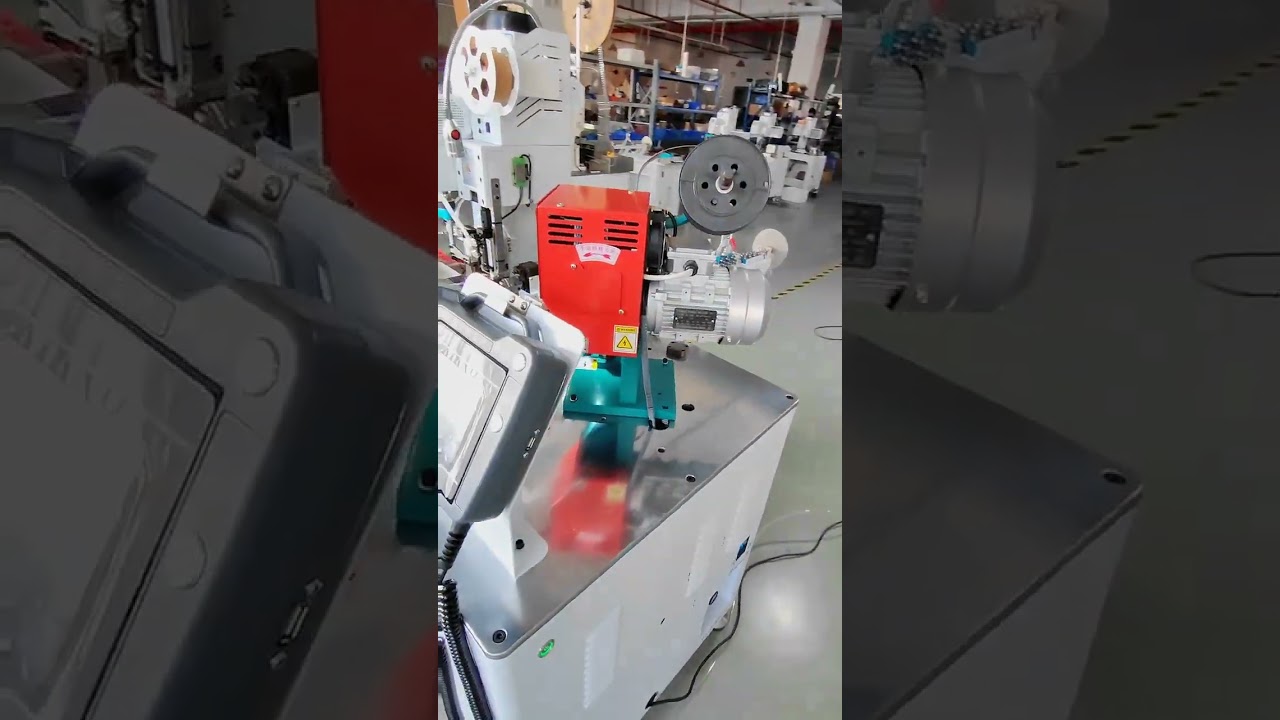 One End Insulated Terminal, One End Copper Tape Crimping #machine #cablewirestrippingmachine