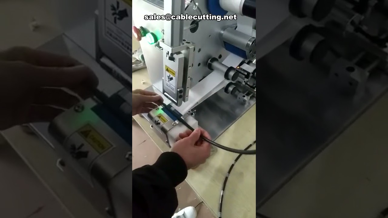 wire label mark cable Circular Round Cable Labeling Machine