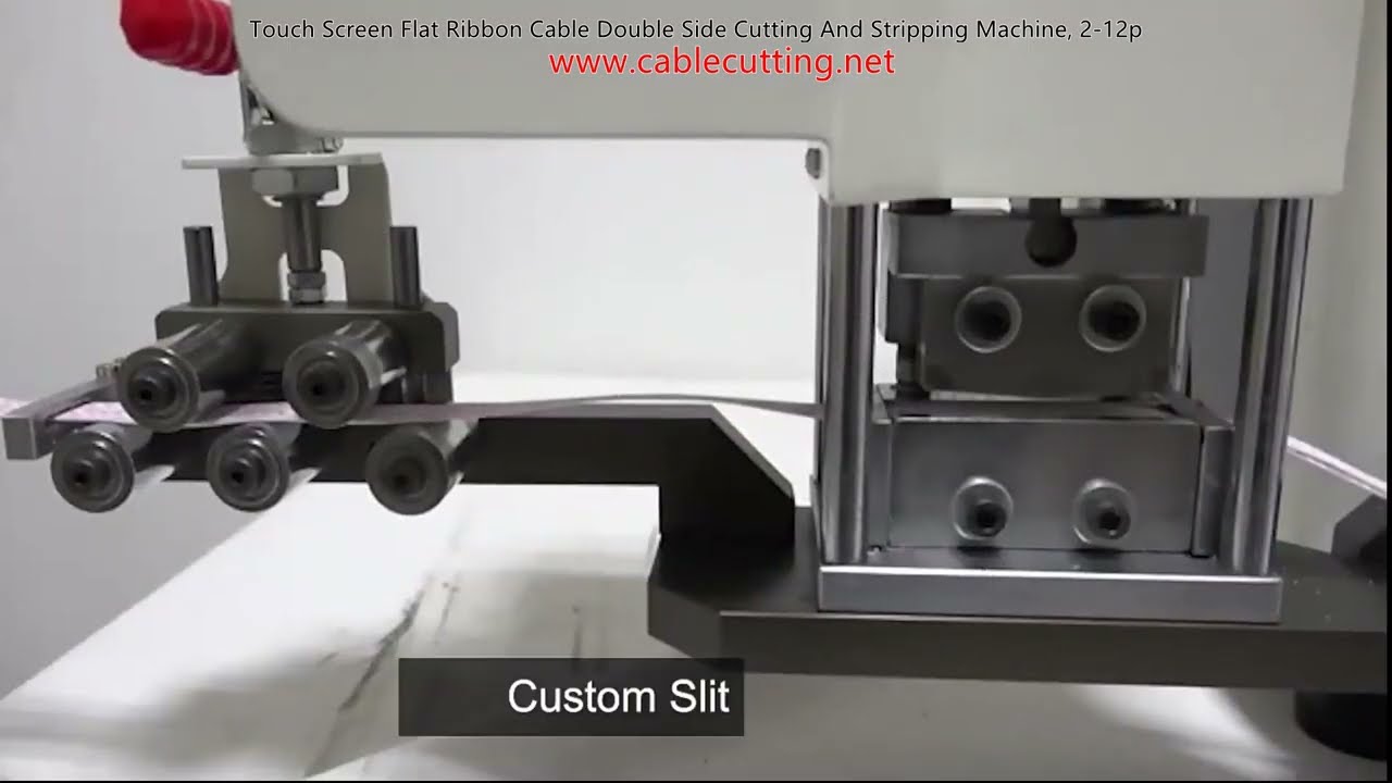 Touch Screen Flat Ribbon Cable Double Side Cutting And Stripping Machine, 2 12p