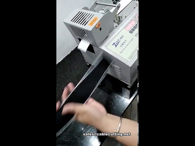 Automatic velcro tape cutting machine, glue velcro cutting machine