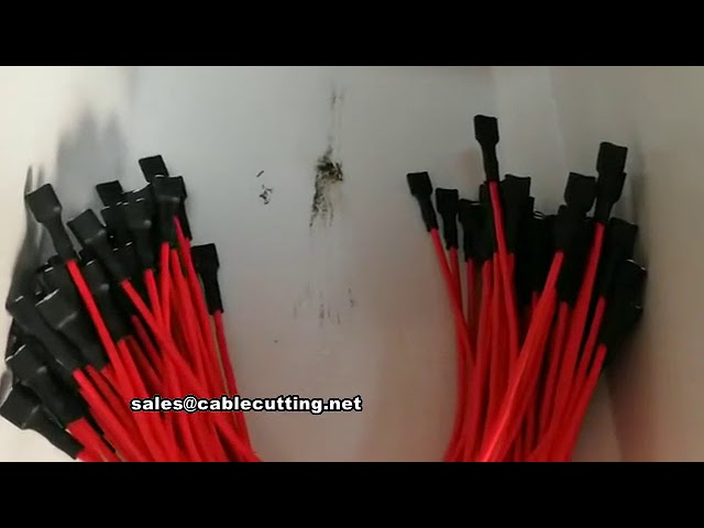 Automatic terminal crimping Machine, Terminal crimping wear heat shrinkable tube