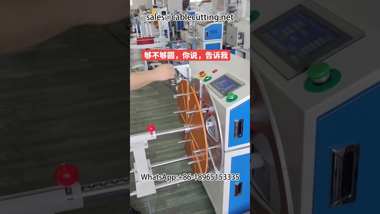 wire # meter counting row position winding and tying machine