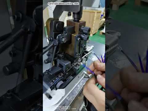 Dual Crimping Machine for 2 Core Round Jacket Cable Strip + Dual Crimp #factory #machine