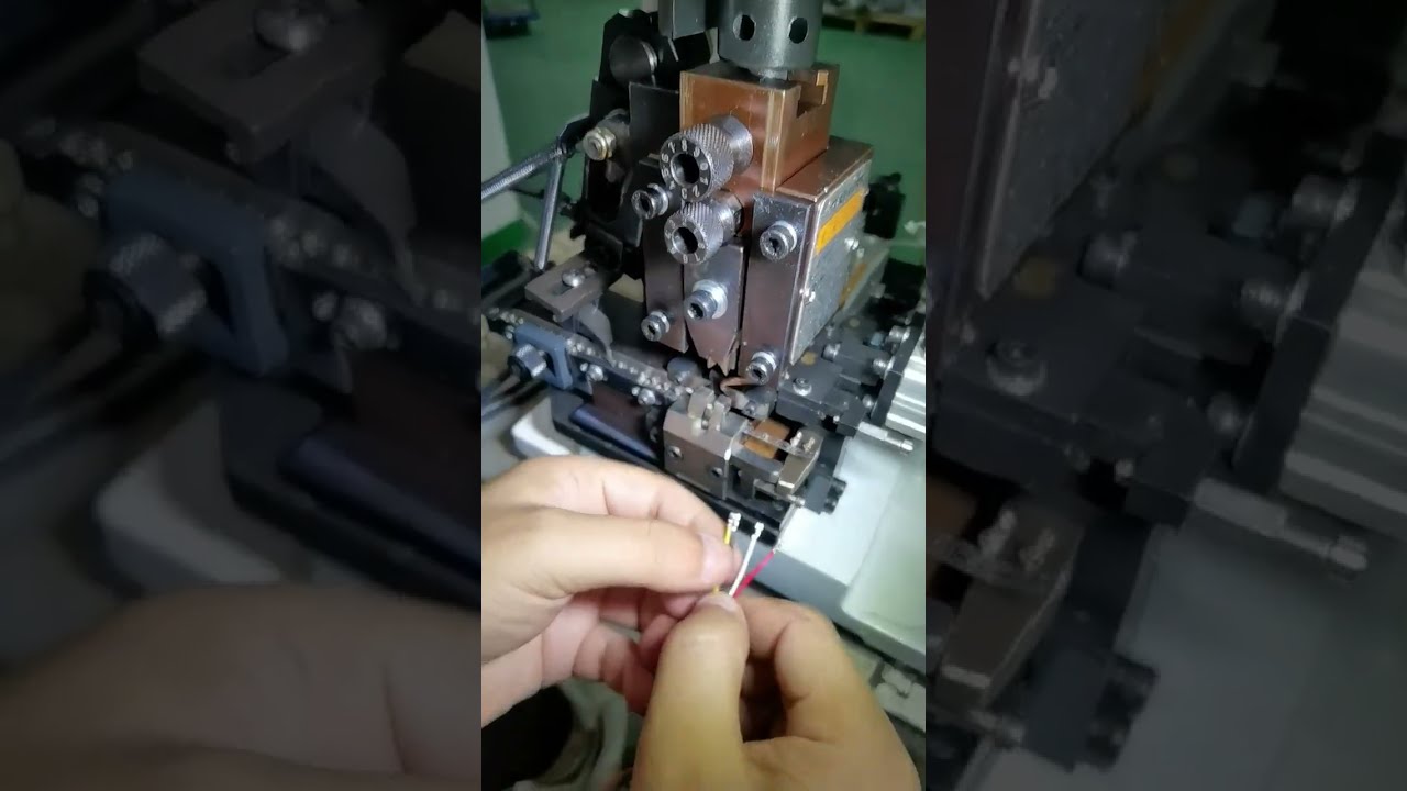 Horizontal Continuous Strip Terminal Machine Crimping Terminal Working #factory #machine #tools