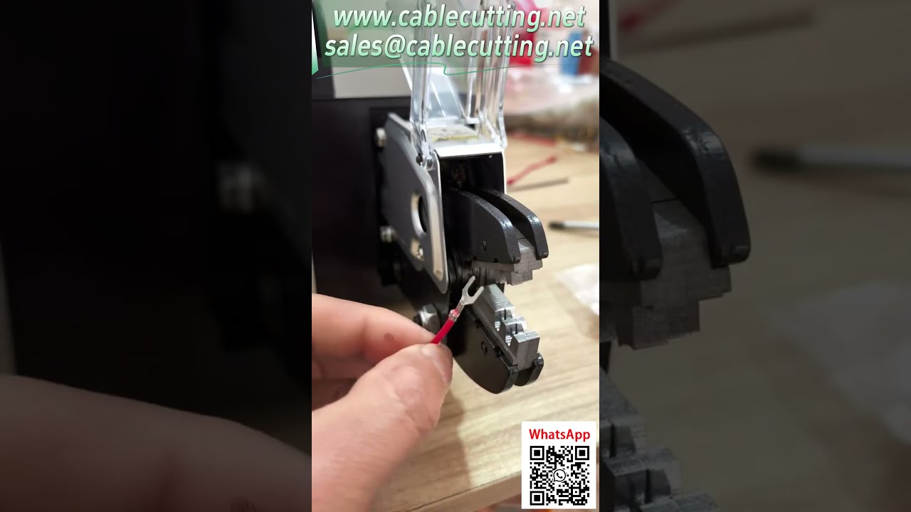 電動端子壓接機  壓接地片操作測試 1 5噸力 0.25-16平方 #端子機