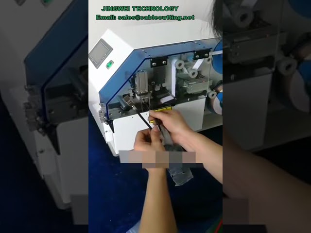 Shielded wire automatic cable copper and aluminum foil wrapping machine