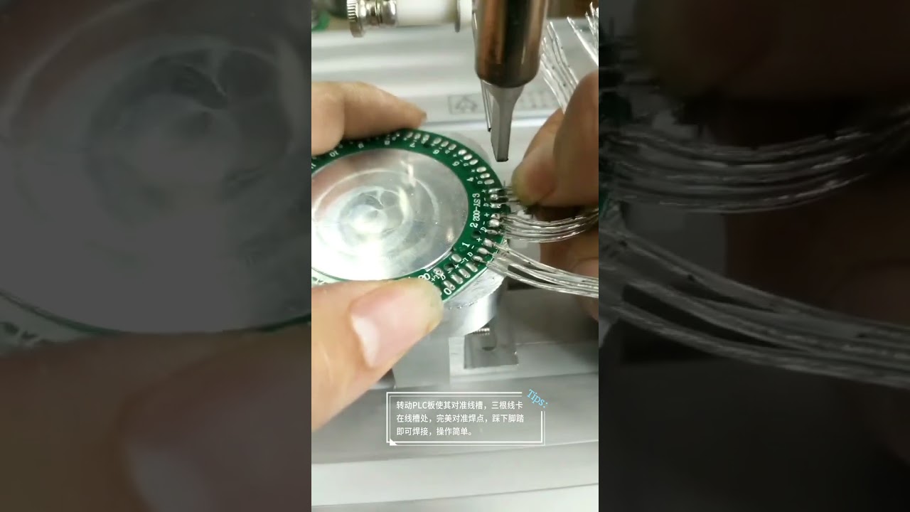 Semi Automatic Soldering Machine Soldering Motherboard and Wires #factory #machine #copper