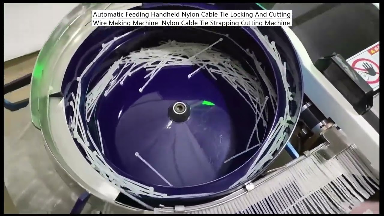 Automatic Feeding Handheld Nylon Cable Tie Locking And Cutting Wire Making Machine