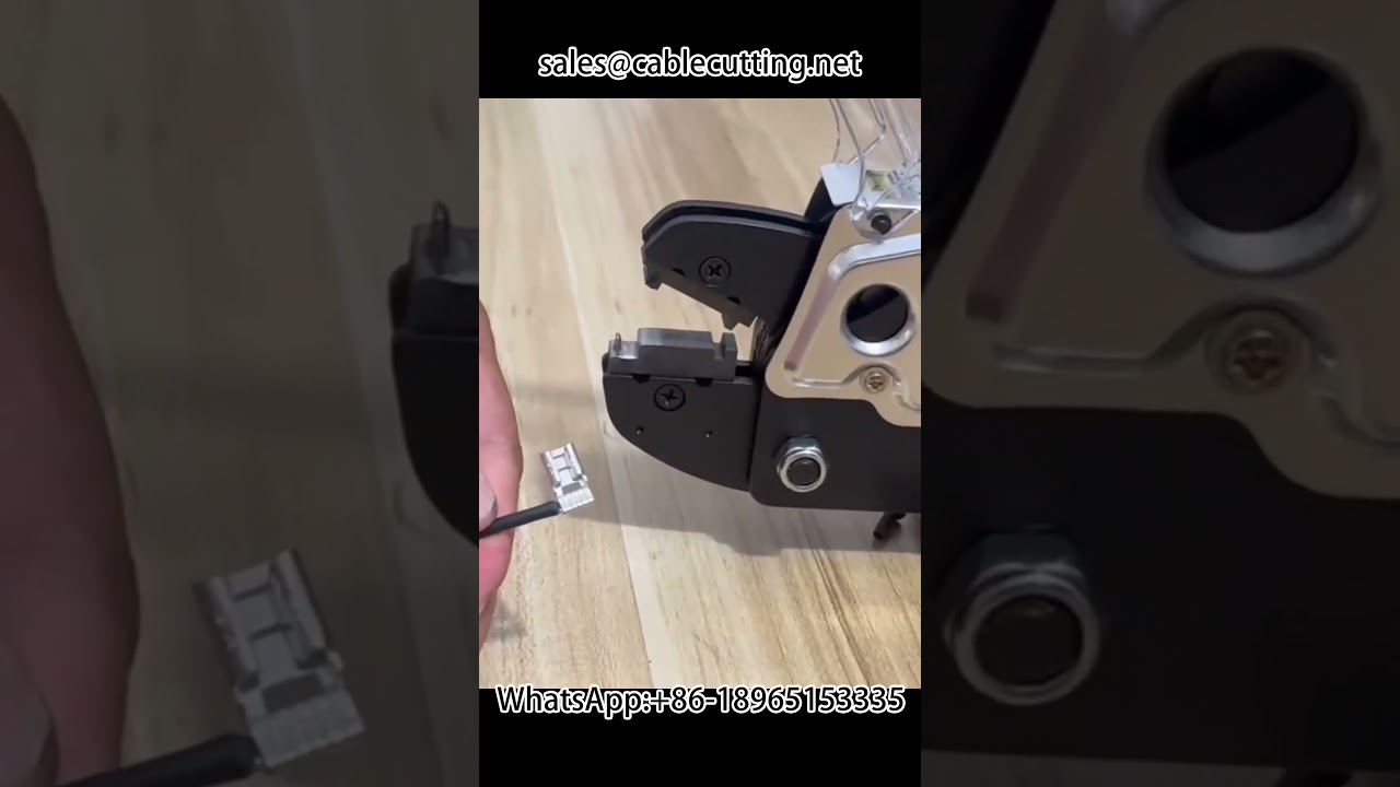 Shaped terminal crimping machine, custom moulds #machine #cablewirestrippingmachine #automobile #diy