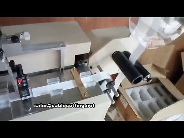 Nagy sebességű automatikus címkeszalag-vágó gép – 300 db/perc