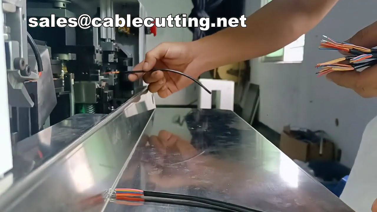 Multi Core Wire Stripping and Tinning Machine 5 Core Demo