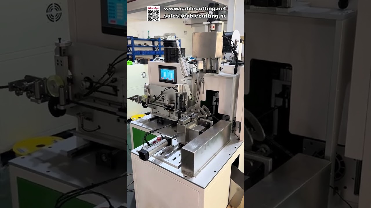Teljesen automatikus méter számláló, tekercselő és spulizó gép hálózati kábelekhez