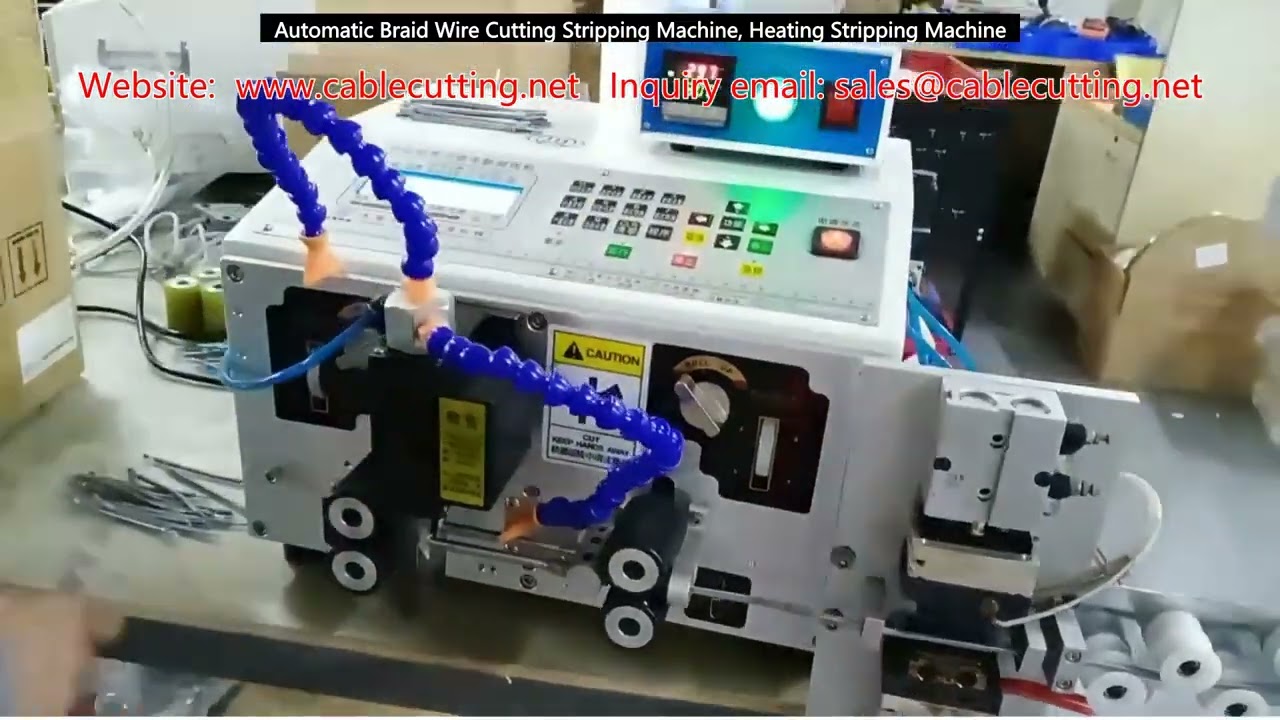 Automatic Braid Wire Cutting Stripping Machine, Heating Stripping Machine