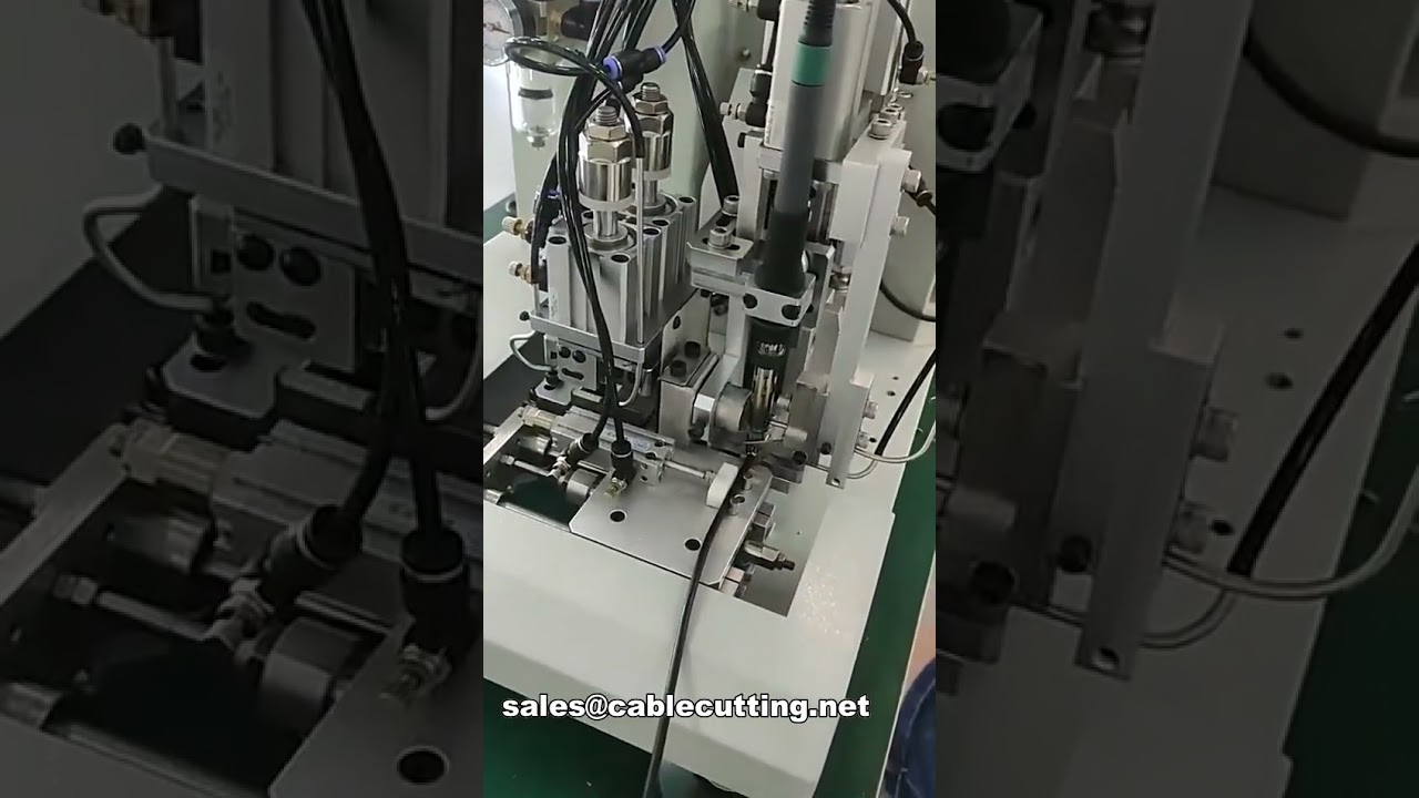 usb data charge cable wire connector making machine automatic cutting stripping welding peeling sold
