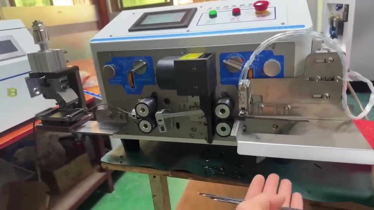 Parallel Wires Split First Then Cut to Different Lengths Then Stripped
