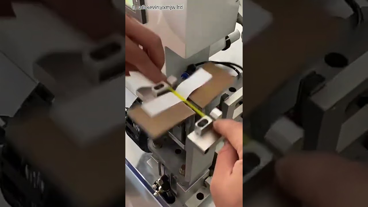 Kábelköteg-címkéző és hajtogató gép | Elektromos kábel automatizálás