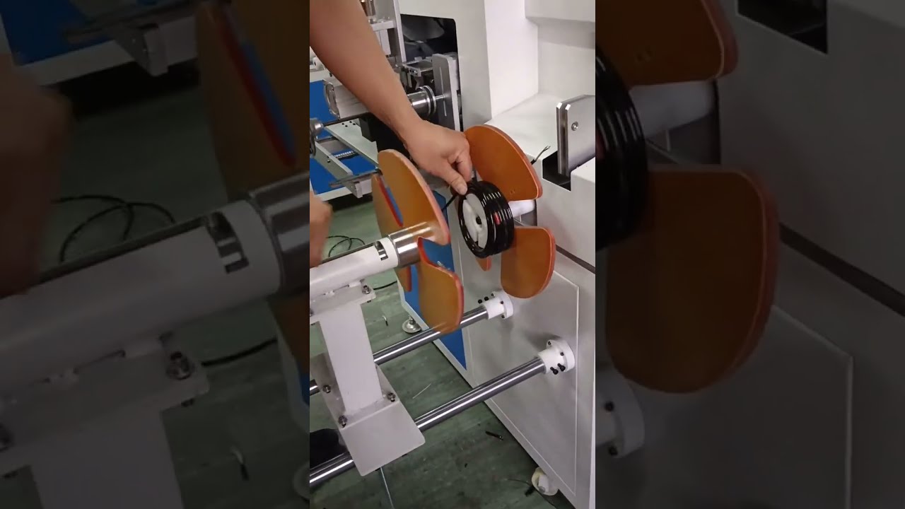 Automatic Meter Counting, Traversing, Stripping, Cutting, Winding & Tying All in One Machine