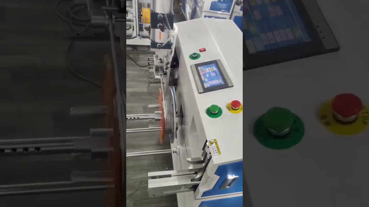 Acél sodronykötél automatikus számláló, válogató, vágó, tekercselő és kötöző gépe