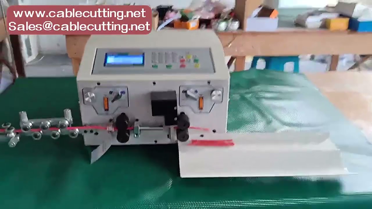 Wire Stripper 500W Computer Automatic Wire Stripping Machine 4 Wheels Drive for Wire 0 2 to 16mm2 Pe