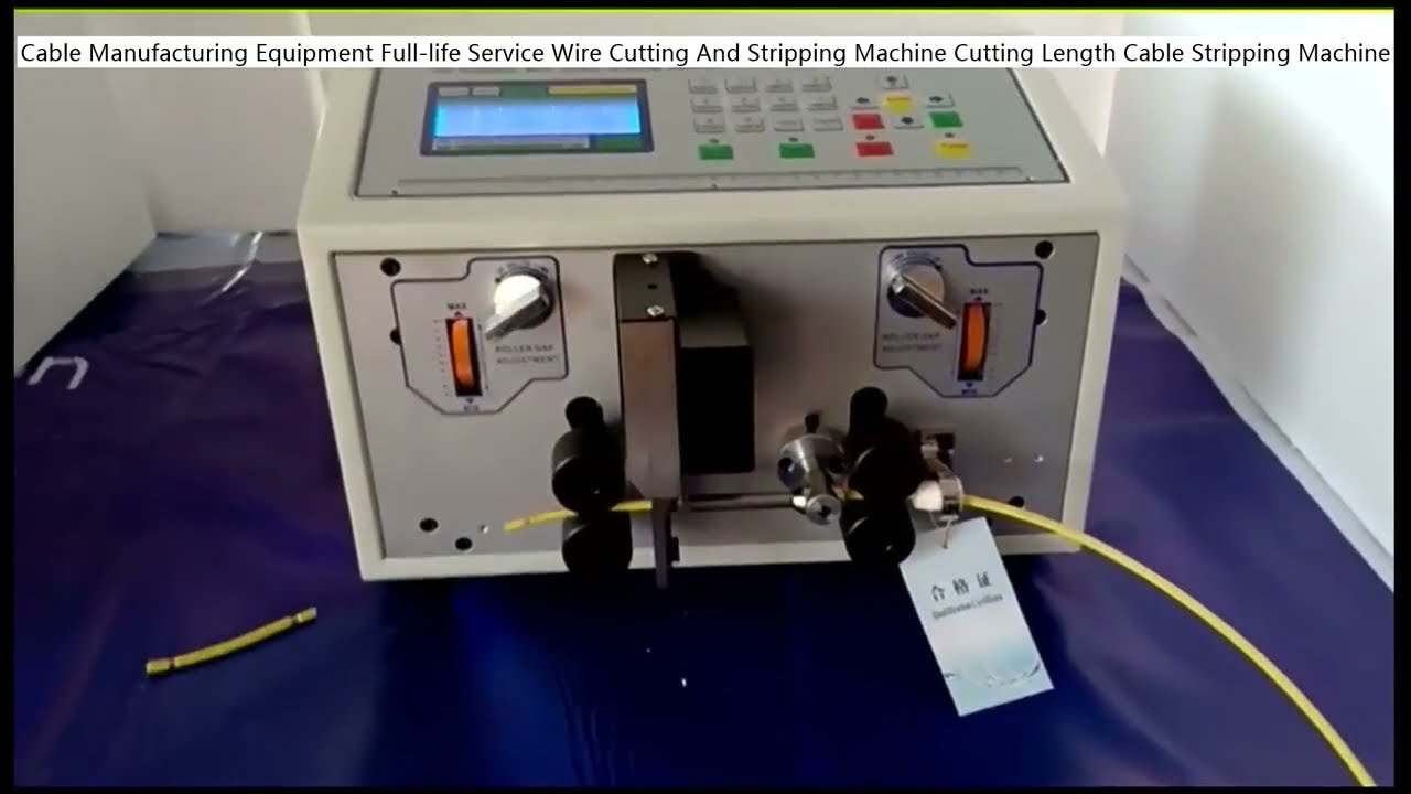 Cable Manufacturing Equipment Full life Service Wire Cutting And Stripping Machine